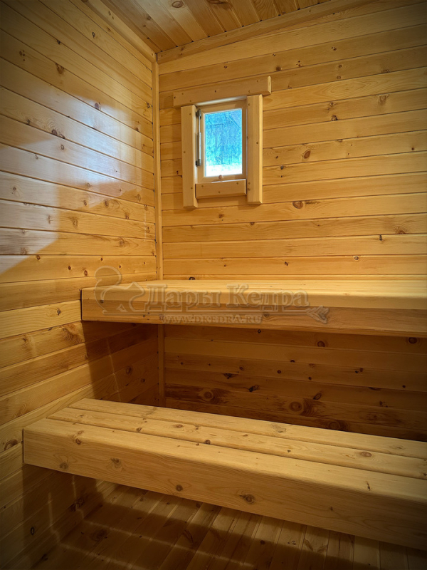 Каркасно-щитовая баня из кедра «Оптима»